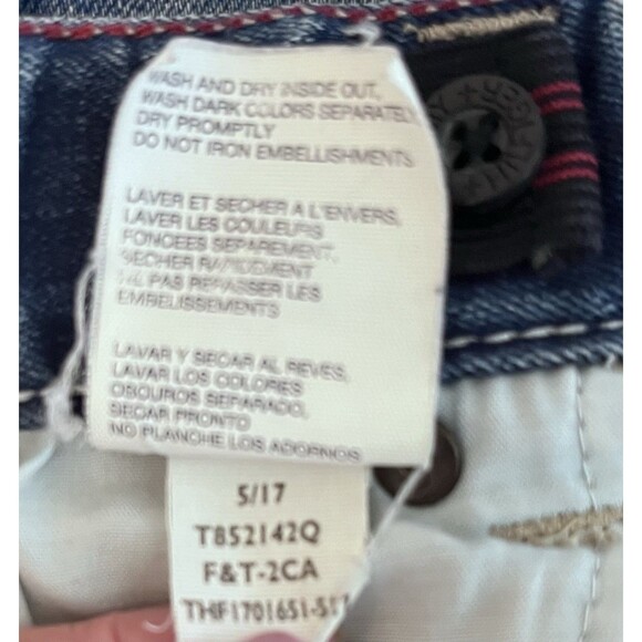 Tommy Hilfiger Revolution Stretch Adj Waist Denim Jeans Youth Boys 16 Blue USA - Picture 6 of 8